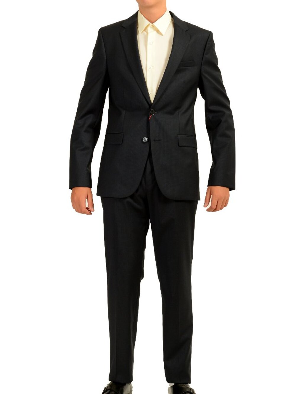 Hugo Boss Men's "Astian/Hets" Extra Slim Fit 100% Wool Suit US 36R IT 46R